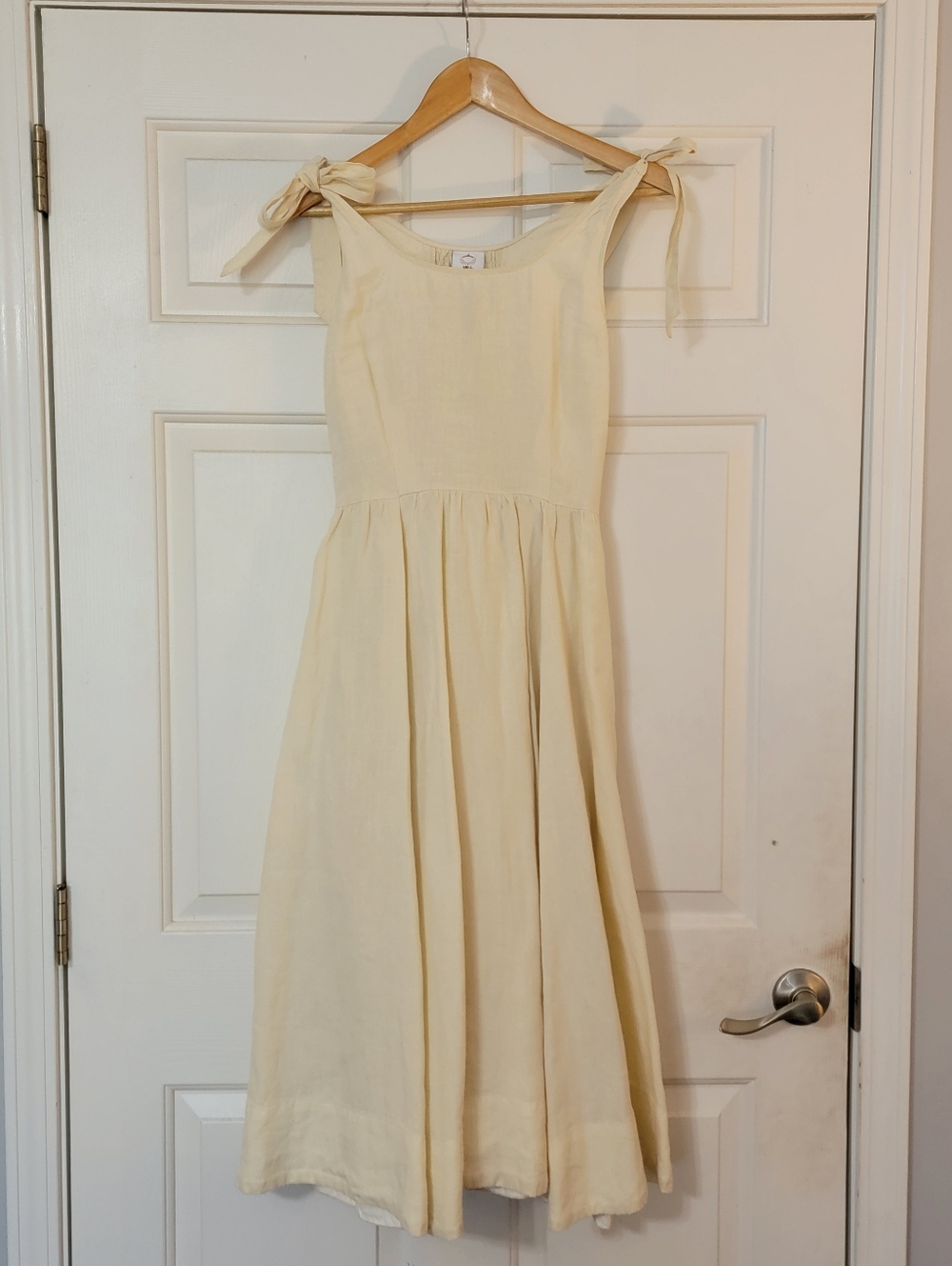 Son De Flor Amelia Dress Ivory/Cream Pinafore Dress